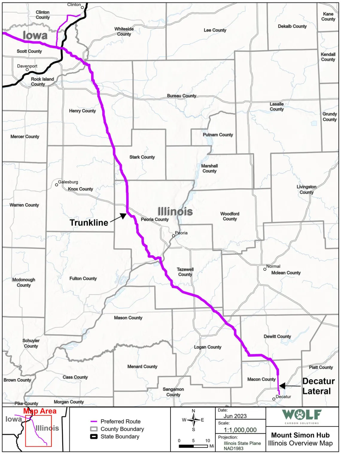 Wolf Mt Simon Hub Illinois Overview Map