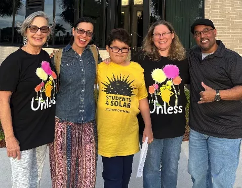 Solar United Neighbors with student