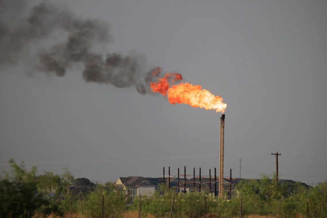 Gas Flaring off Highway 191 - Al Braden