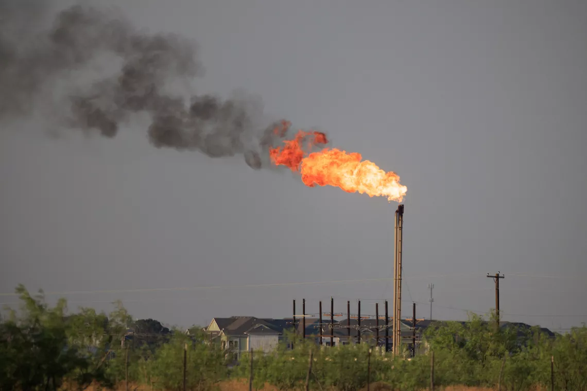 Gas Flaring off Highway 191 - Al Braden