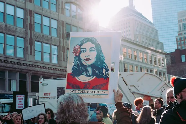 Climate protest sign