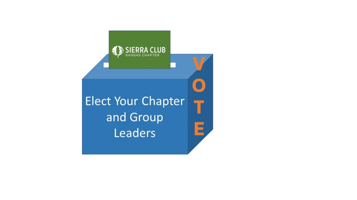 Blue Ballot Box for 2023 Kansas Chapter and Group Elections