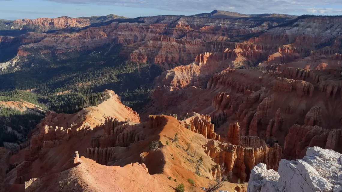 Looking north in Cedar Breaks National Monument, central Utah.