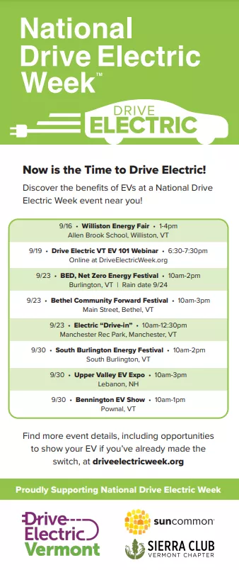VT Drive Electric Week List
