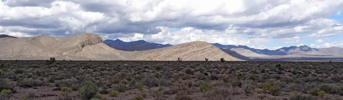 Basin and range topography in central Nevada