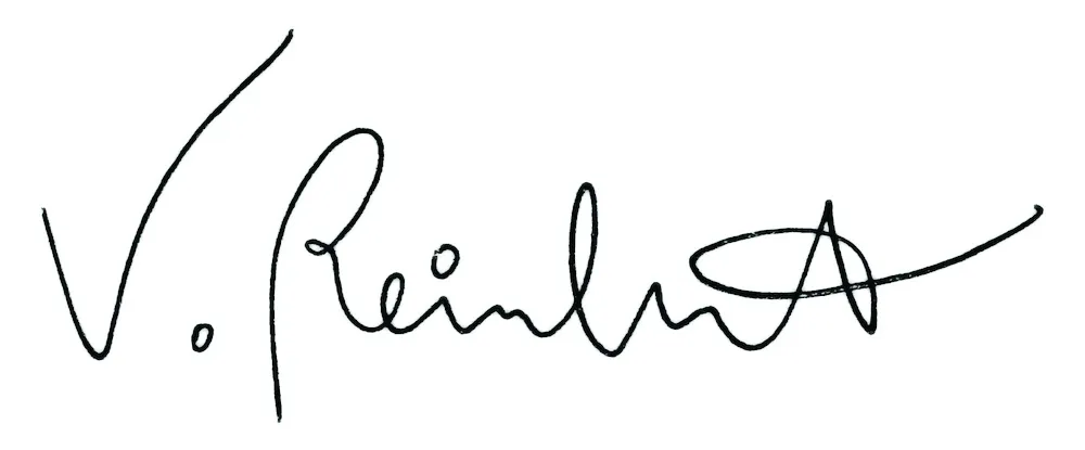 Virginia Reinhart Signature