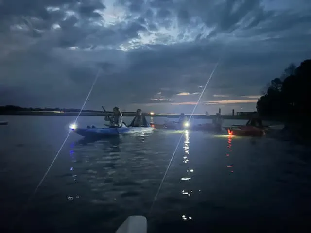 On the water