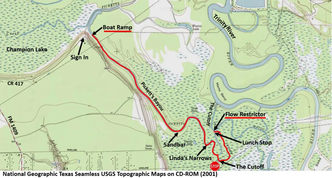 paddling route