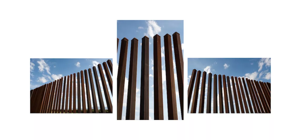 El Paso Border Triptych by Al Braden