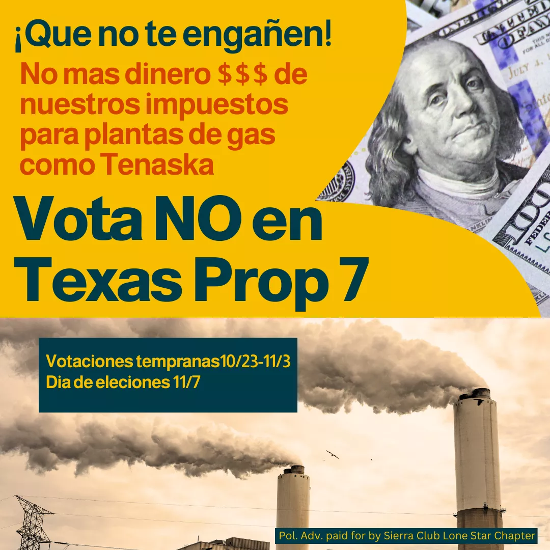 Vota No en Texas Prop 7