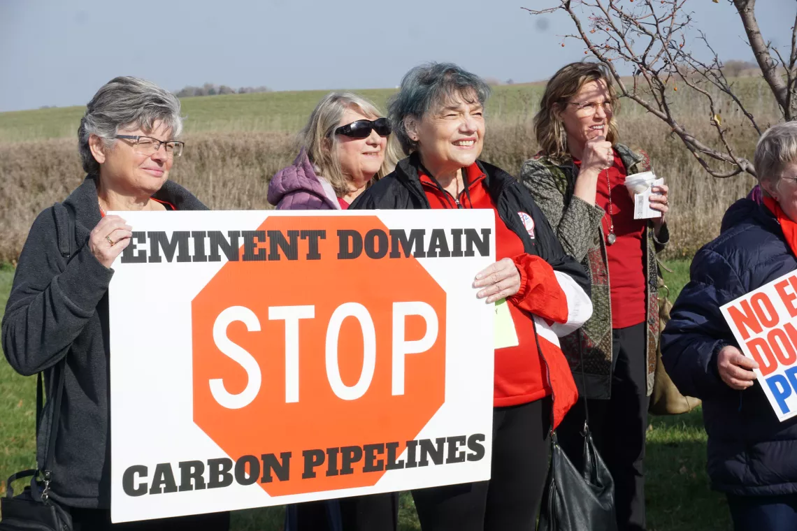 Stop eminent domain and carbon pipelines
