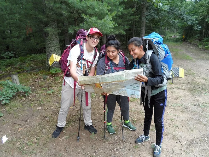 Participants on a local Inspiring Connections Outdoors outing