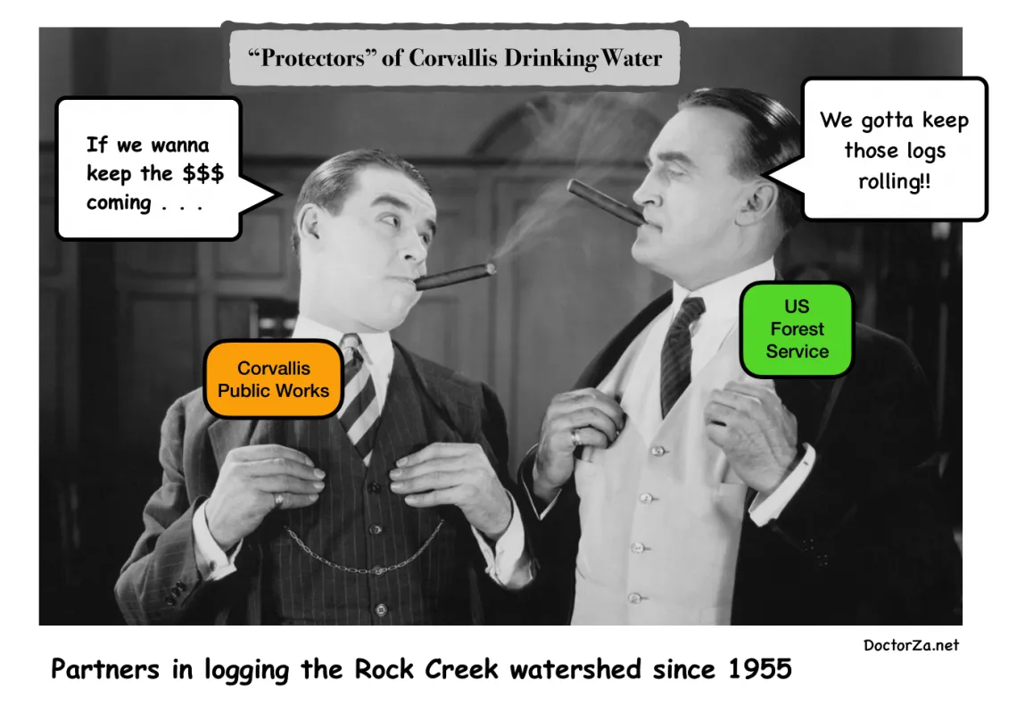 An old black and white photo of two men in tuxedos smoking cigars with present-day text bubbles added to represent their conversation.
