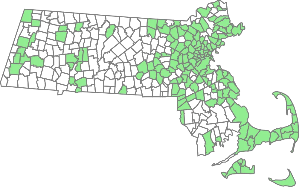 Map of communities with plastic bag regulation