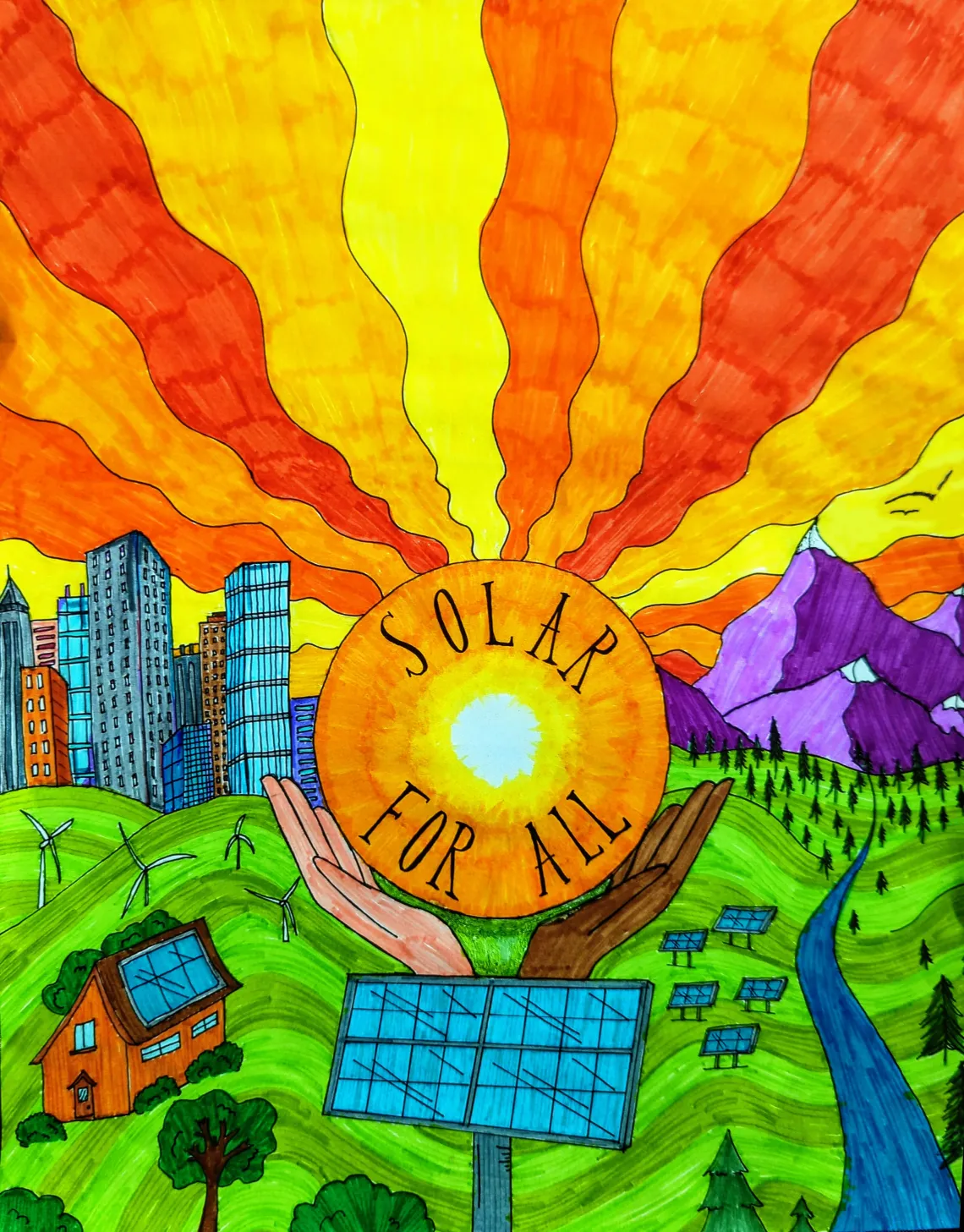 Solar For All illustration