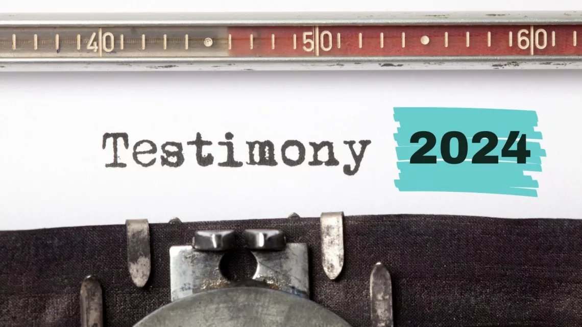 Testimony 2024