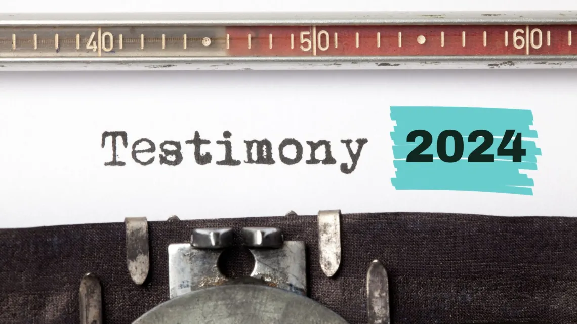 Testimony 2024