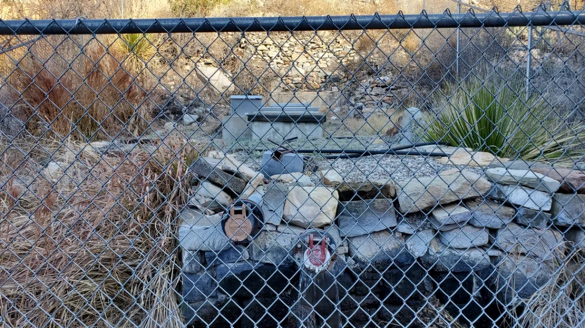 The pump at the bottom of Oak Creek