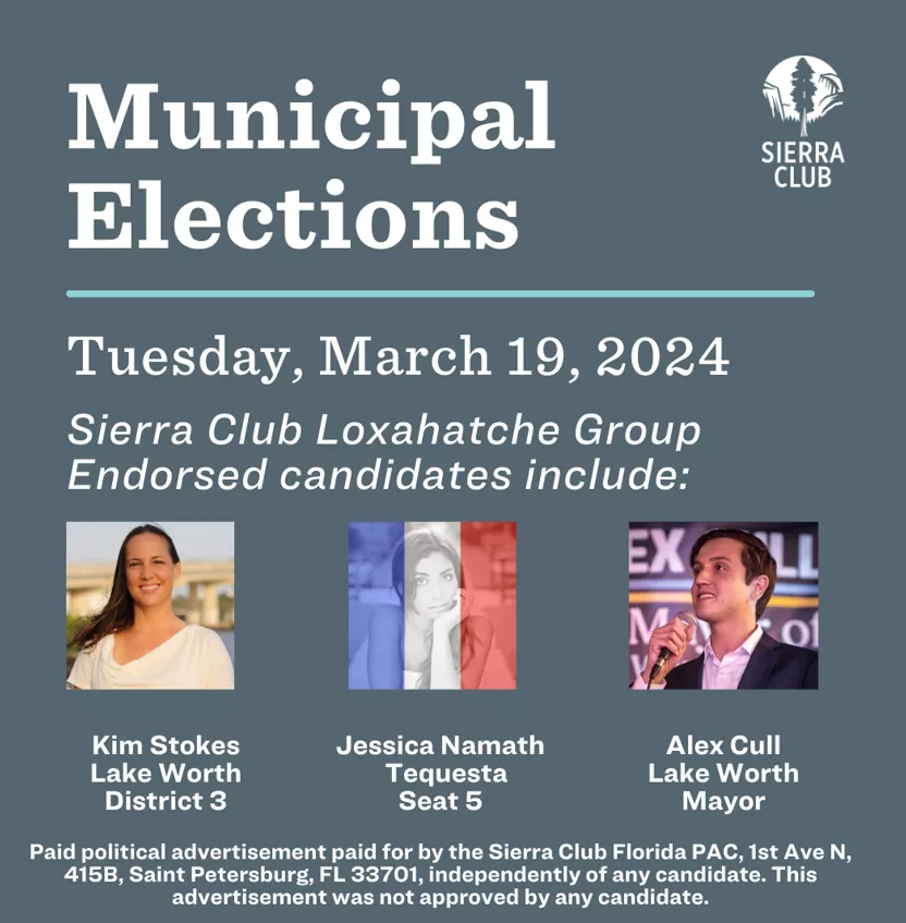 Municipal Elections Endorsed candidates: Kim Stokes, Jessica Namath and Alex Cull