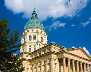building which houses Kansas Legislature in Topeka