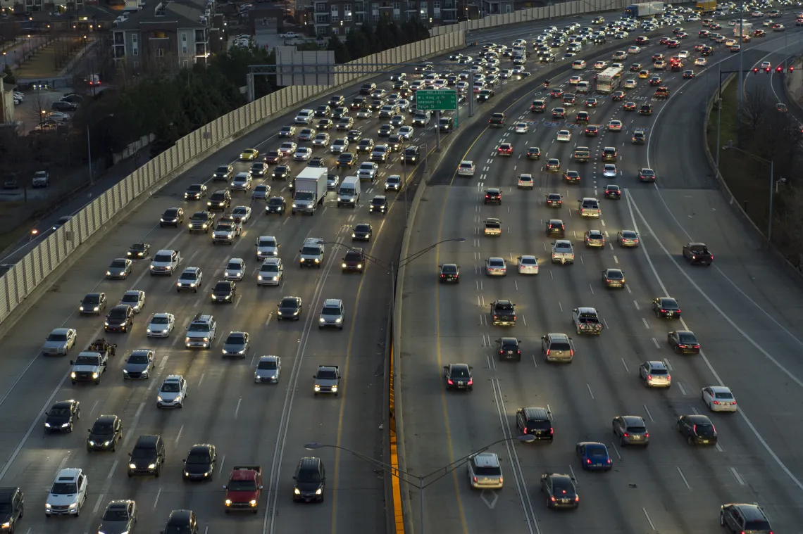 Cars on Georgia Highway