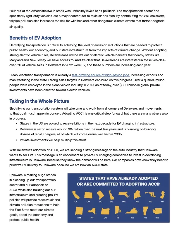 clean cars fact sheet 2