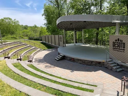 Amphitheater in front of woods