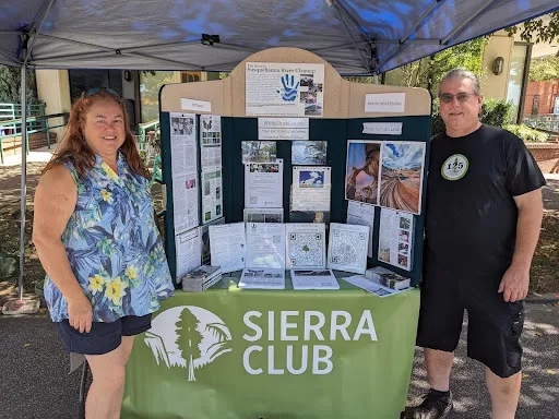 Sierra Club members by information table