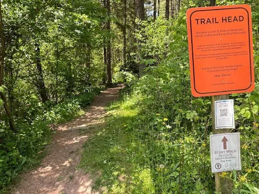 Sign at trail head