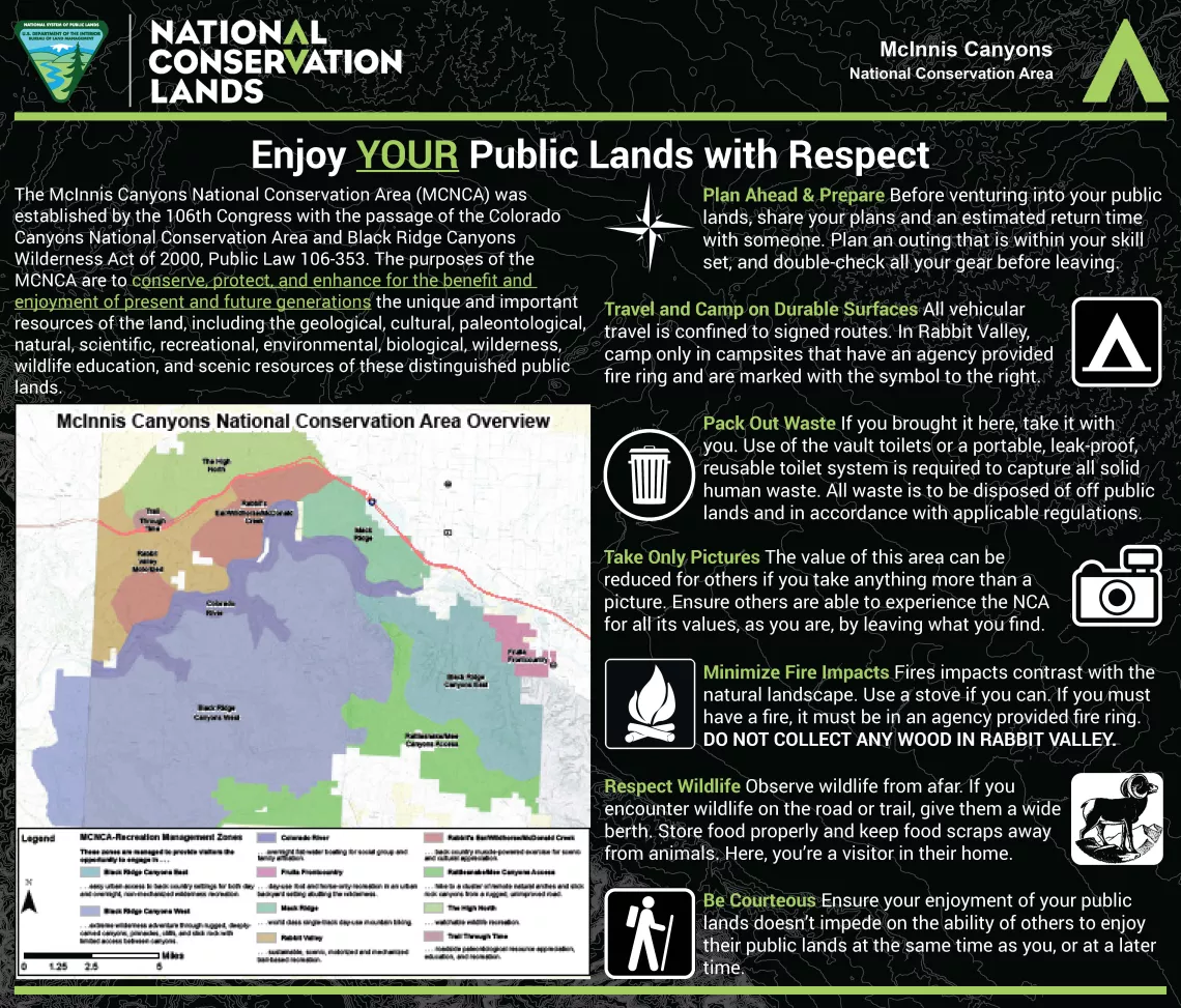 Western Slope Poster - Enjoy your public lands with respect