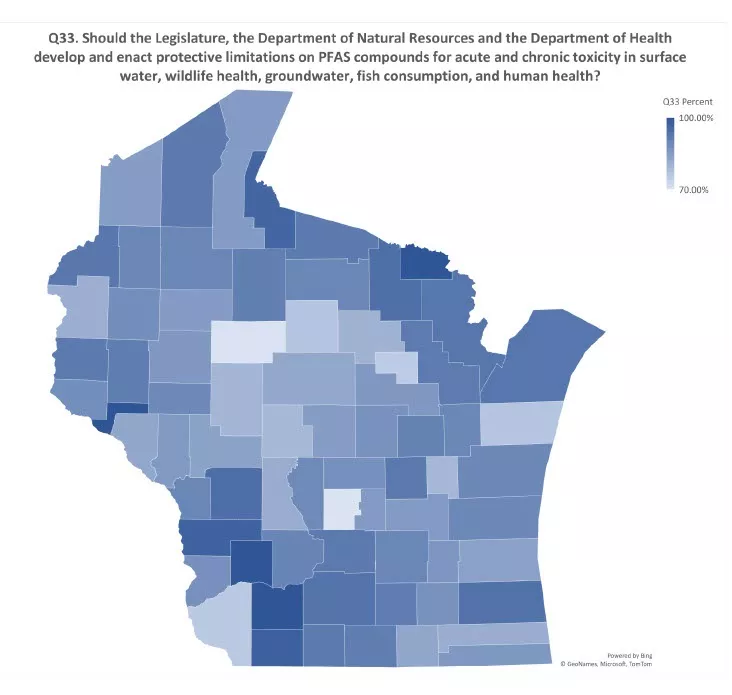 2024 Conservation Congress PFAS question results show overwhelming support of PFAS regulations 