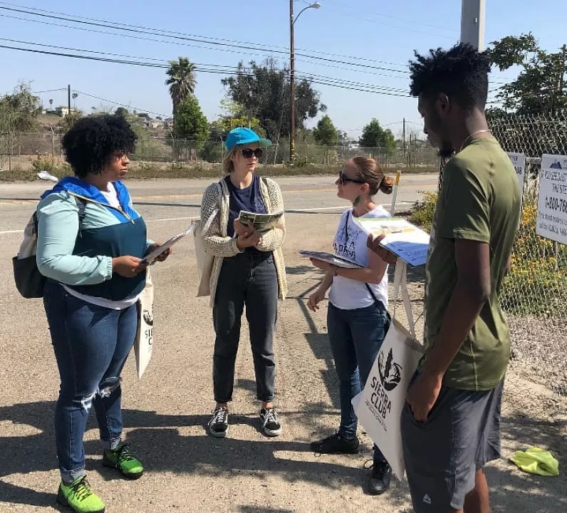 Sierra Club Volunteers canvassing