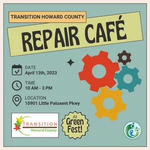 Howard County Transition Repair Cafe Announcement