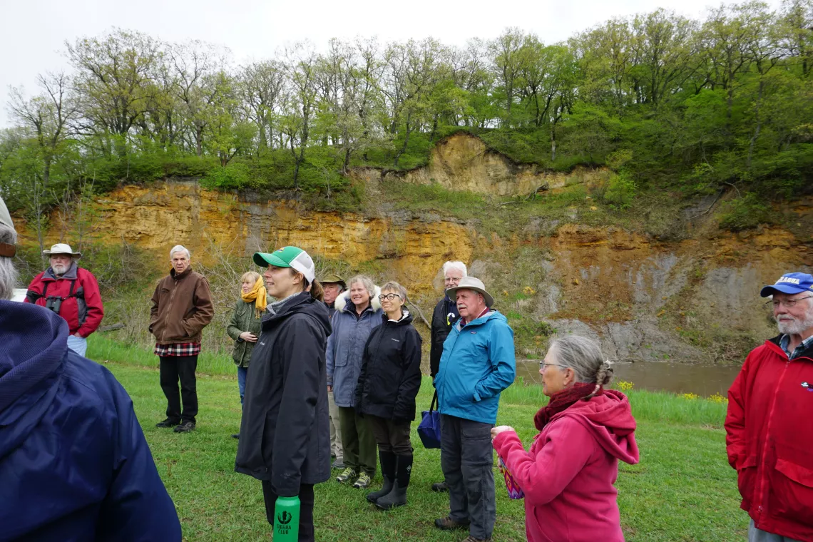 Hikers at Whiterock Conservancy, Coon Rapids, Iowa