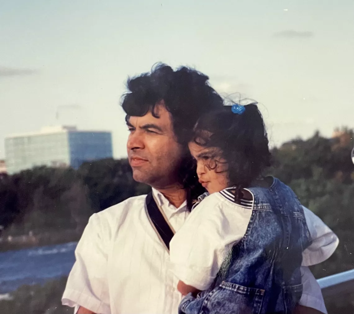 Nidhi and her father