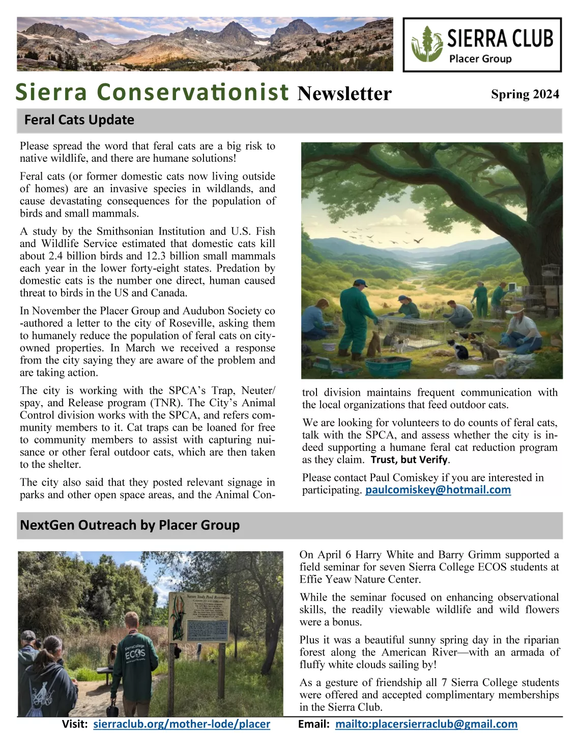 The Sierra Conservationist - Spring 2024