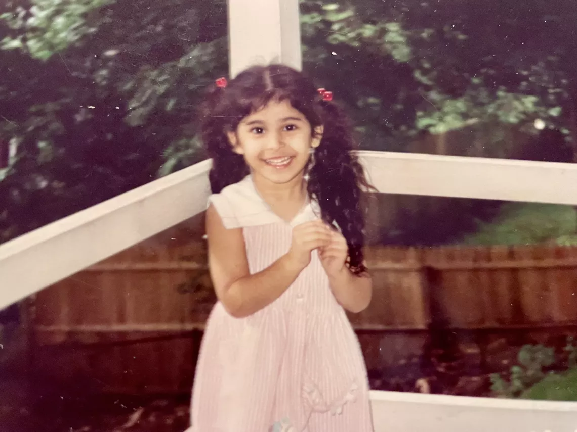 Nidhi as a child 