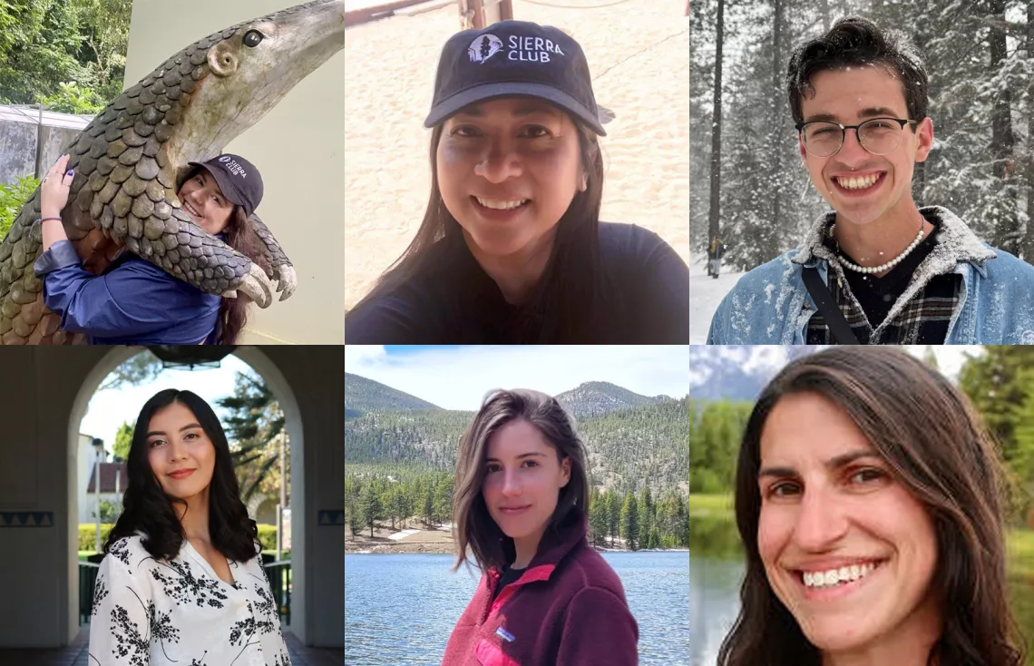 headshots of Molly, Geraldine, Destiny, Erin, Jakob, and Mahtisa