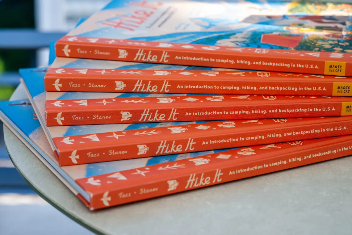 A stack of books