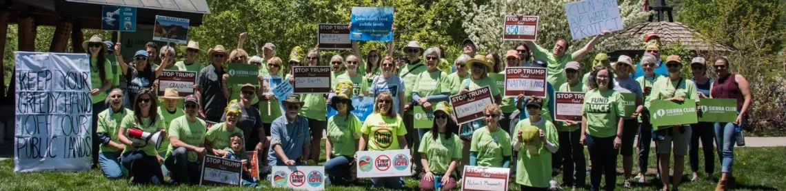 Activists gather at a public lands rally 