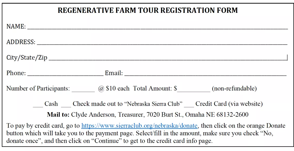 Tour Registration