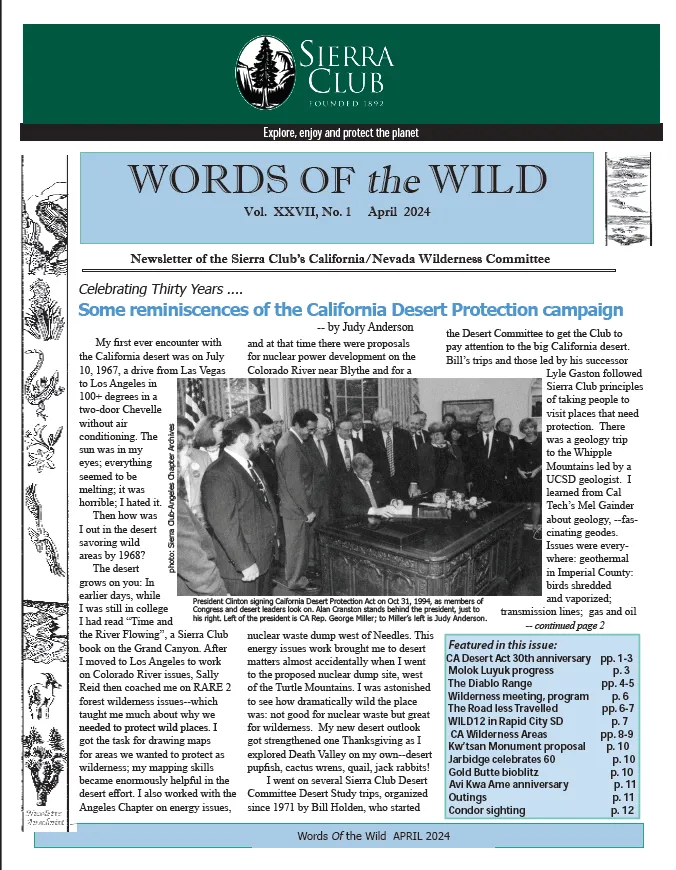 Sierra Club Words of the Wild 202404
