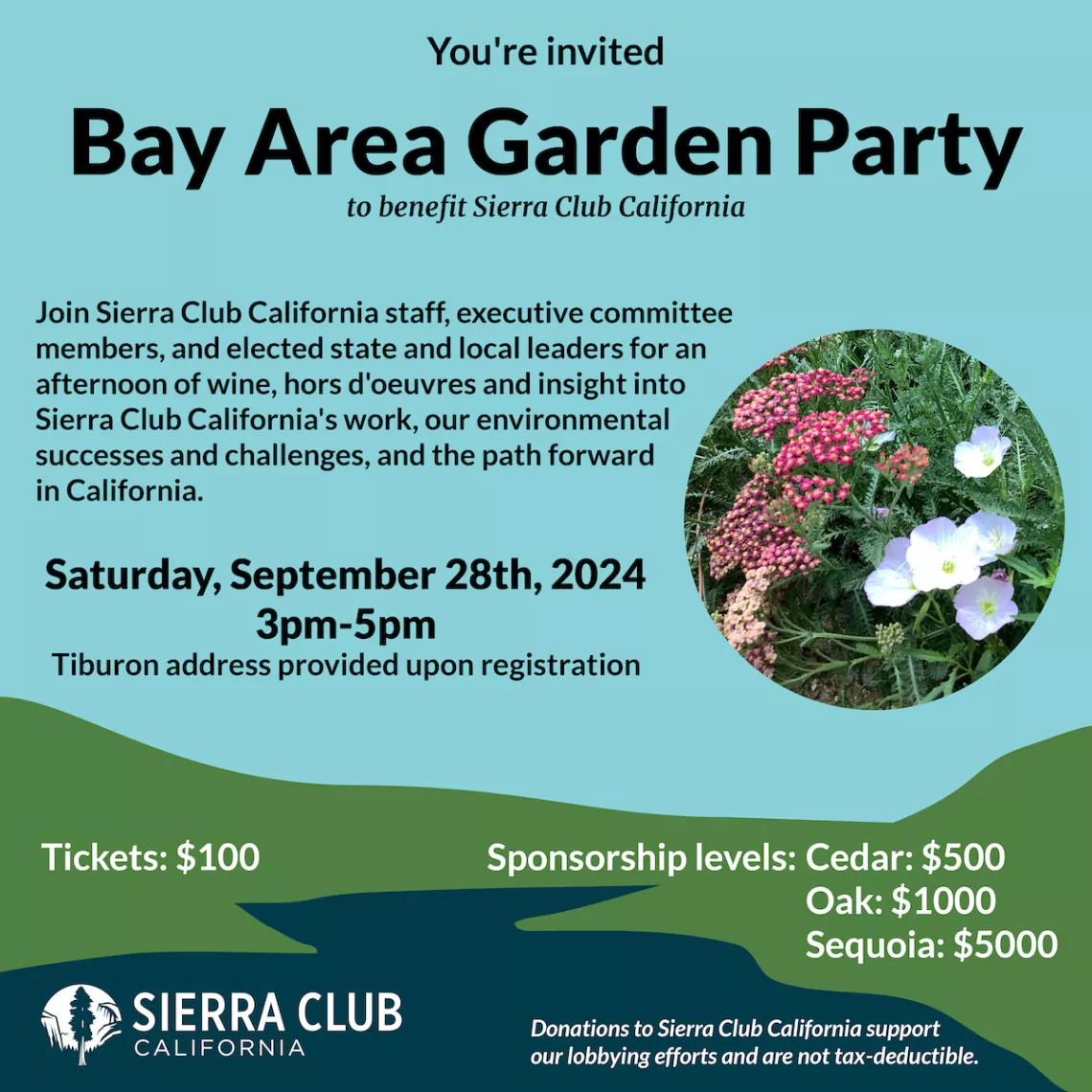 Flyer for Bay Area event