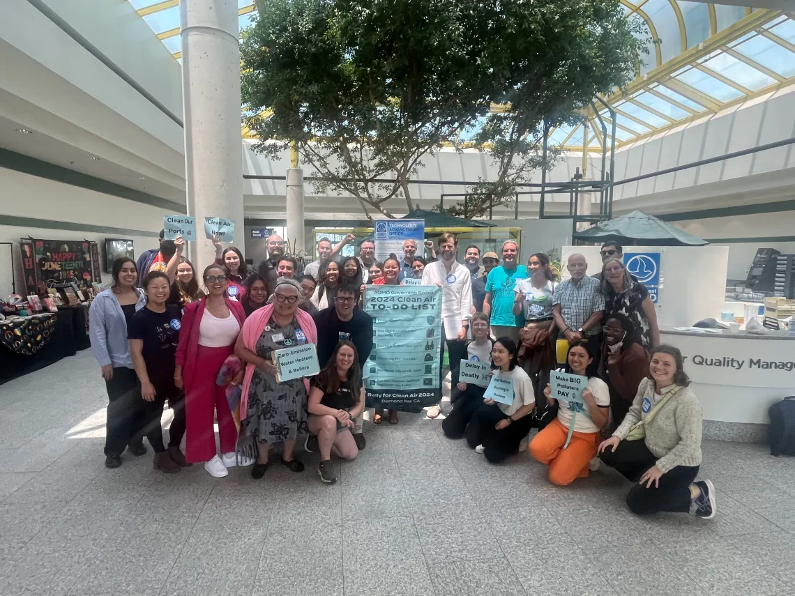 Sierra Club volunteer leaders and our allies at a South Coast Air Quality Management District Meeting this Summer.
