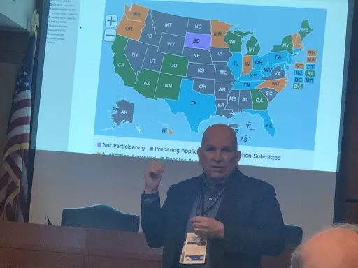 SECO Director Eddy Trevino announces that SECO has applied for $690 million in federal funding from the Department of Energy for energy efficiency programs