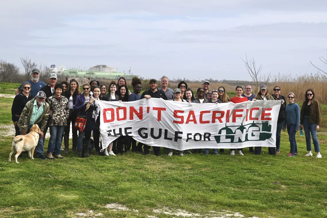 LNG protest