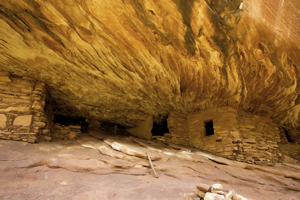 Photo of House on Fire in Bears Ears National Monument by Bob Wick/BLM