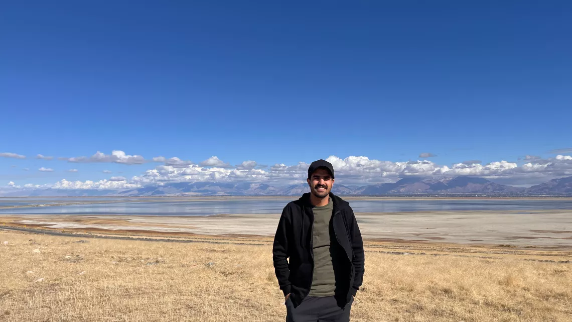 Osama Khalifat at Antelope Island