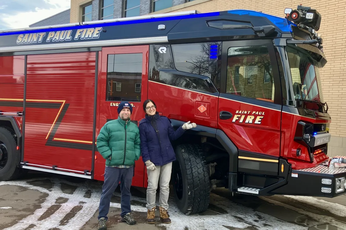 Electric fire truck