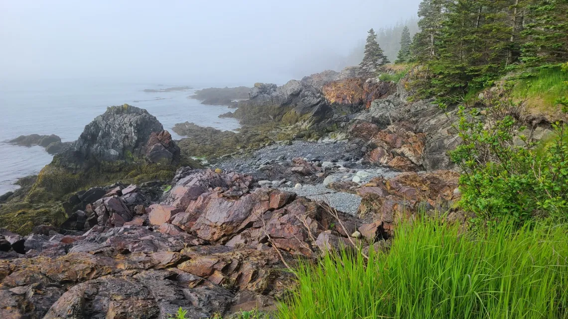 Roosevelt-Campobello, Liberty Point, looking SW across the Bay of Fundy.